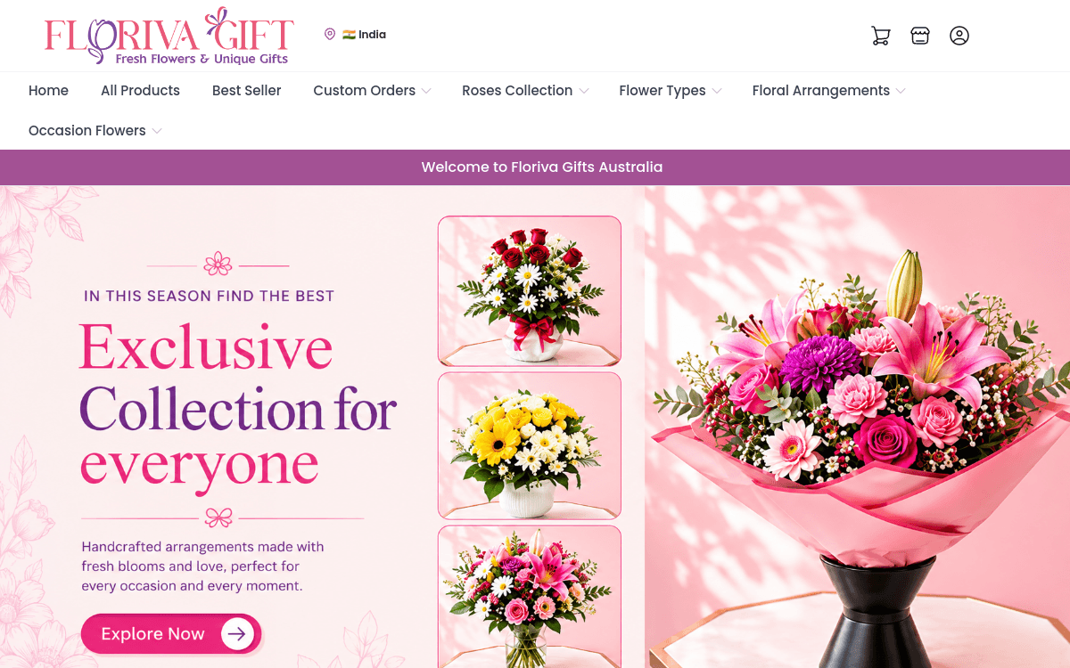 Floriva Gifts Ecommerce — Floriva Gifts